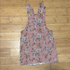 No Boundaries Pink Floral Jumpsuit